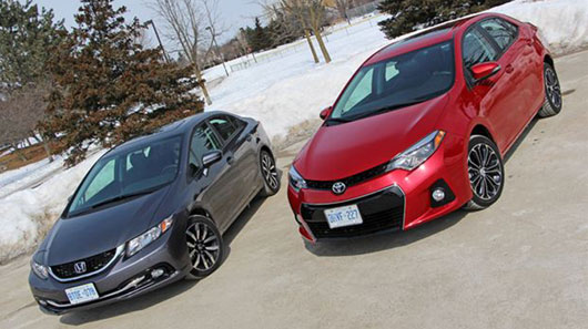 So sánh Honda Civic 2014 và Toyota Corolla 2014