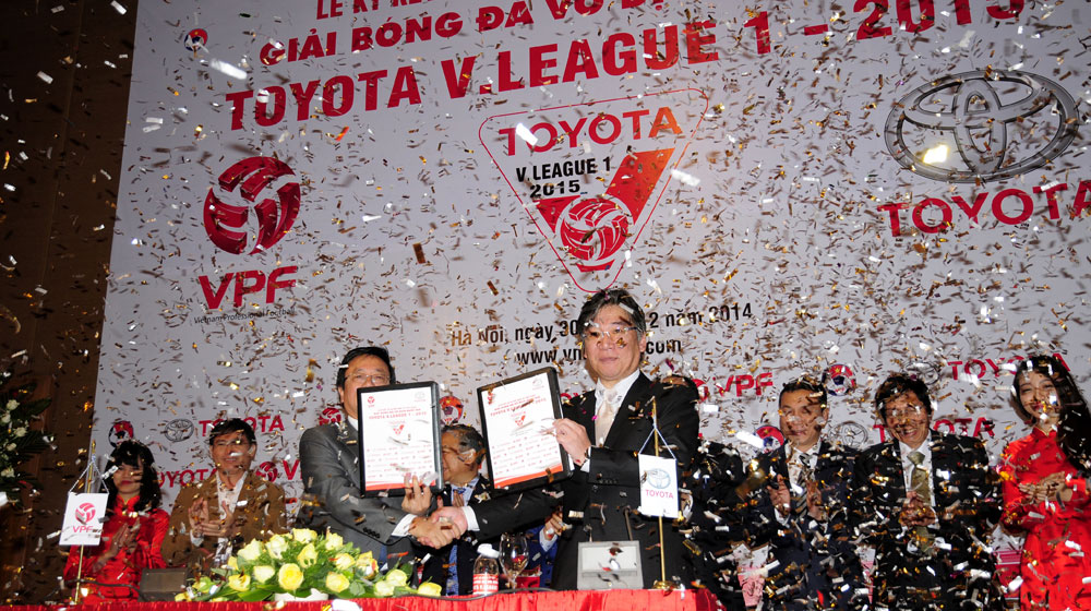 Toyota Việt Nam trở thành nhà tài trợ chính của giải V-League 2015