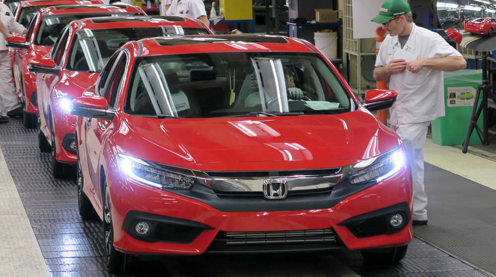 Honda Civic 2016 chính thức đi vào sản xuất