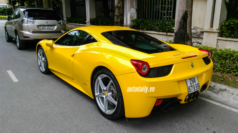 Ferrari 458 Italia màu vàng độc nhất Hà Nội tái xuất