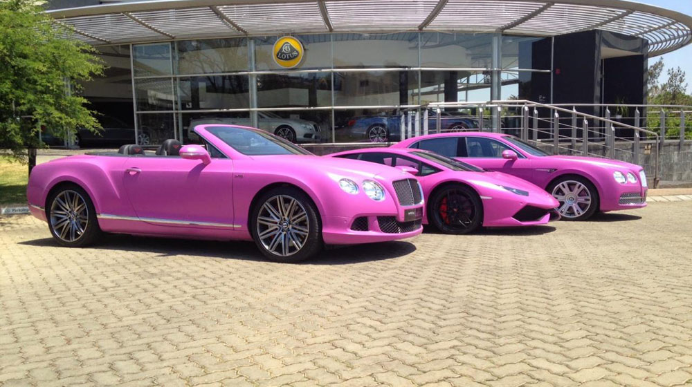 Bộ 3 xe màu hồng